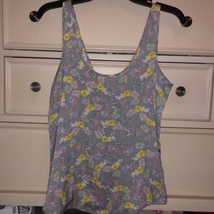 Free People silk floral tank